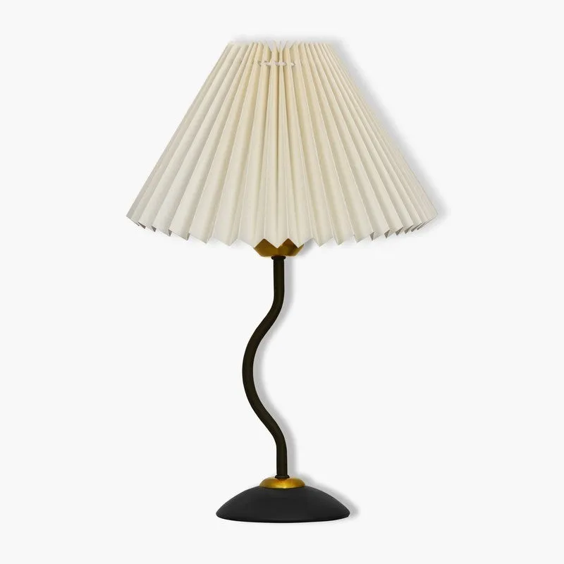 LustraCraft Handcrafted Metal Table Lamp - OffWhite,Black media 3