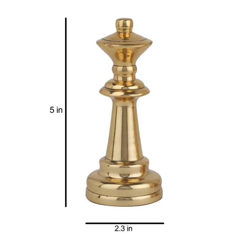 Chess Charm Queen Showpiece - Gold media 6