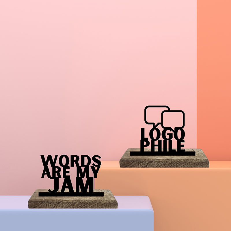 Logophile Showpiece - Set Of Two