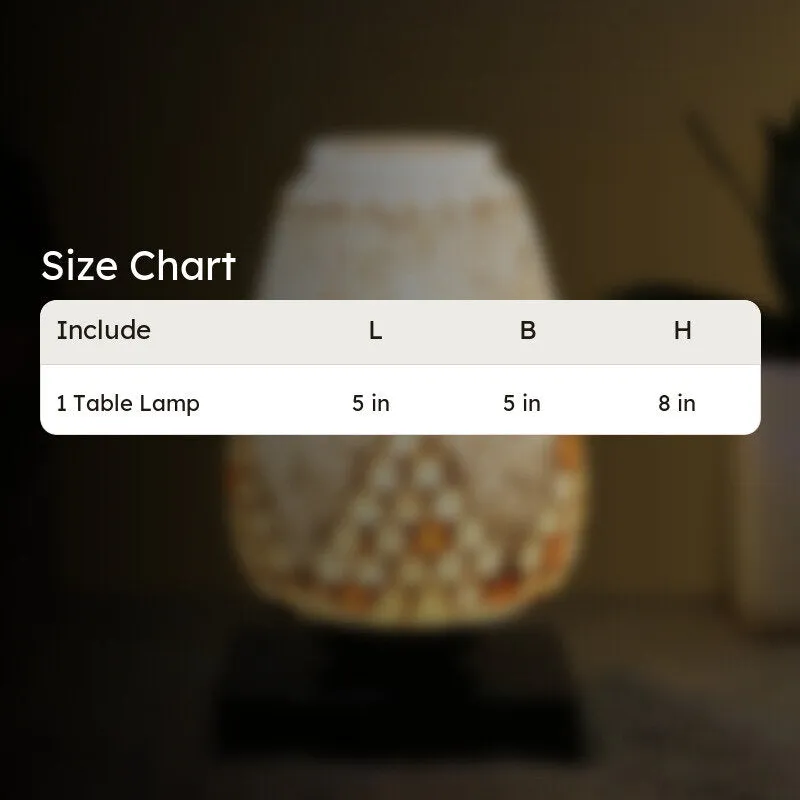 Aurielle Glass Table Lamp With Wooden Base media 10