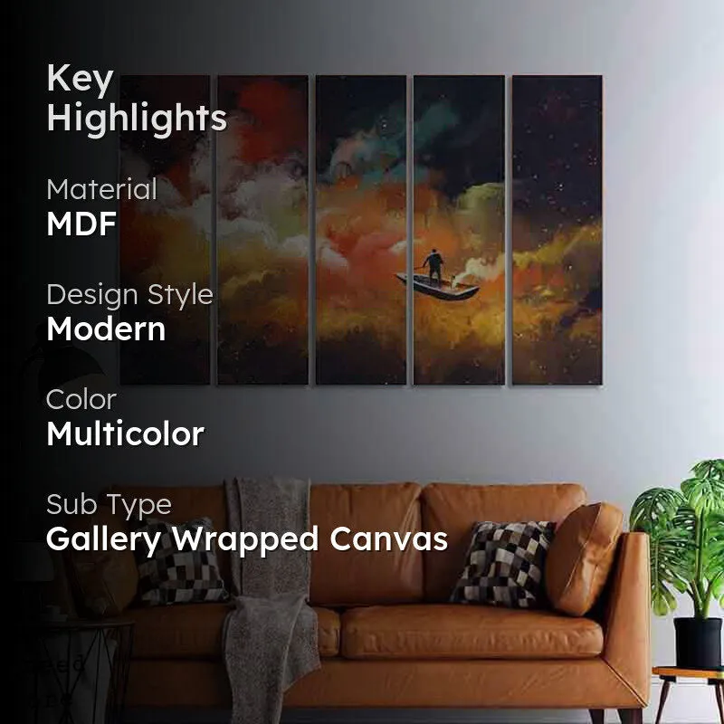 Space Travel Wall Art - Set of Five media 2