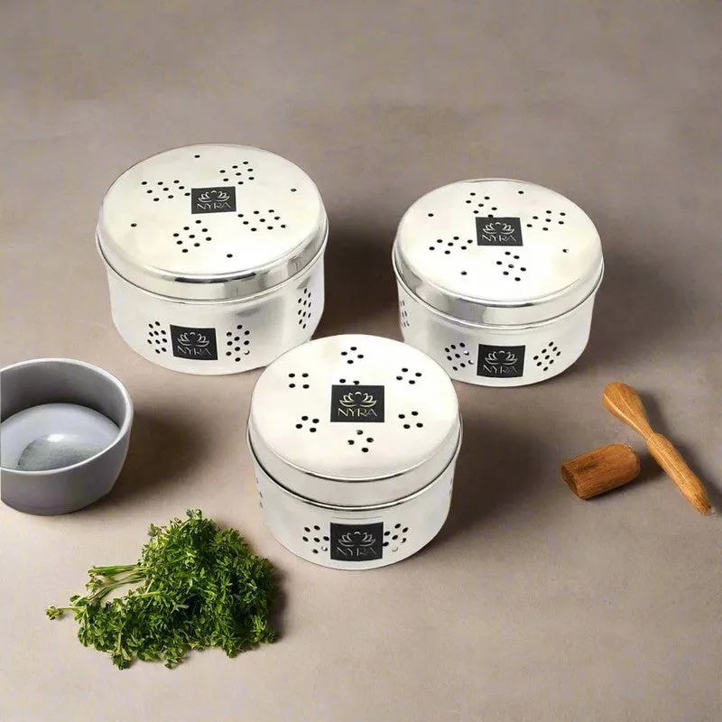 Craft Silver Stainless Steel Container - Set Of Three media 4