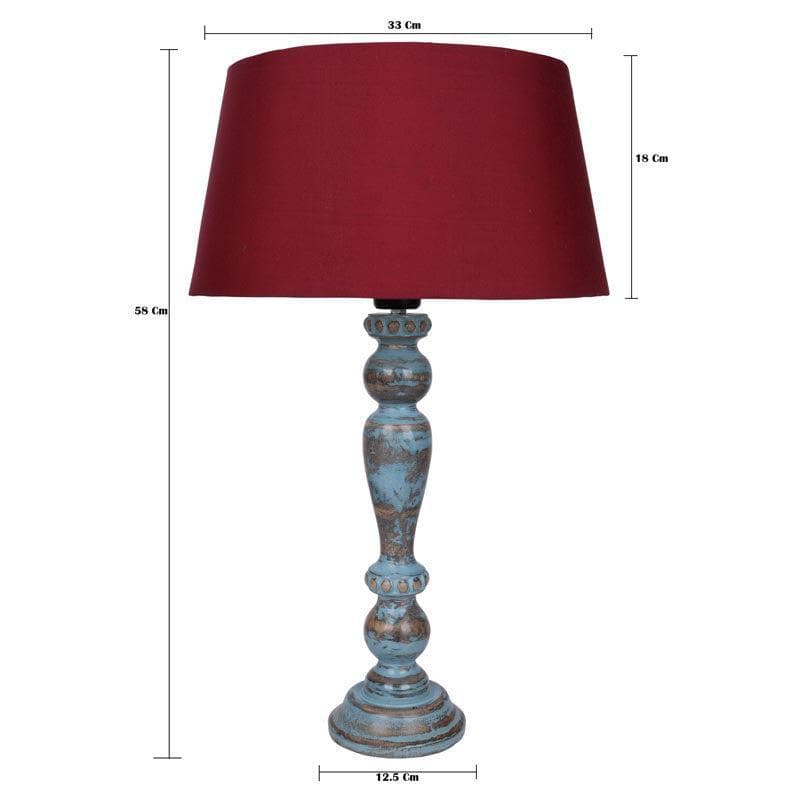 Amaya Fabric Table Lamp - Red,Blue media 5