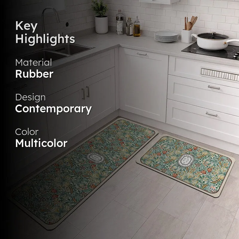 FloraNest Rubber Kitchen Floor Mats - Set of Two media 2