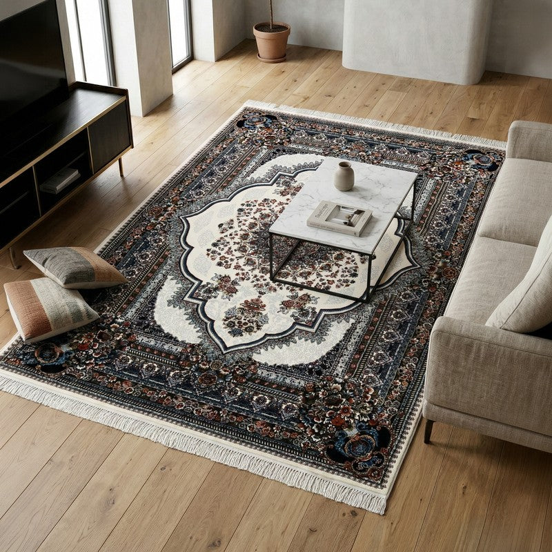 Varnika Artificial Silk Carpet - 6 x 9 ft