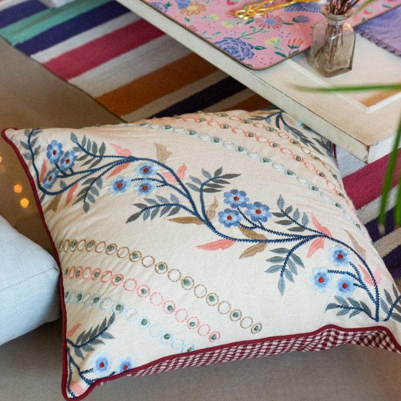 Sabira Embroidered Cushion Cover media 2