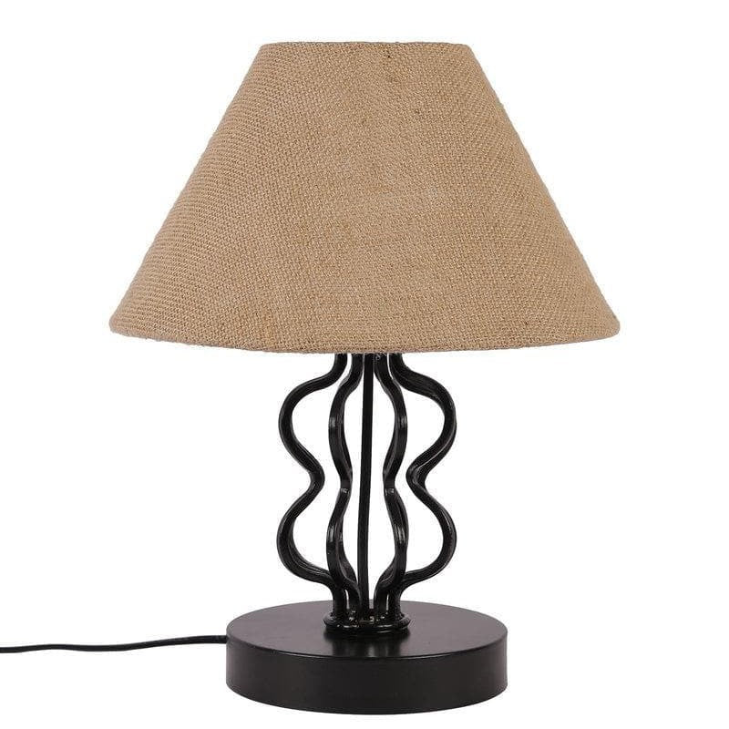 Iggly Wiggly Fabric Table Lamp - Beige media 4