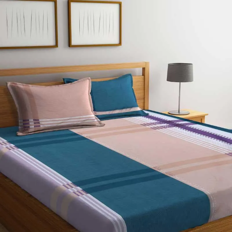 Clarisse Printed Microfiber Bedsheet - 130 GSM media 1