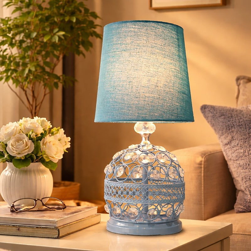DomeNest Metal Table Lamp - Blue