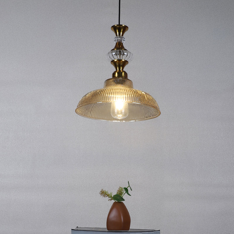 Glitta Glass & Iron Ceiling Lamp - Gold image 2