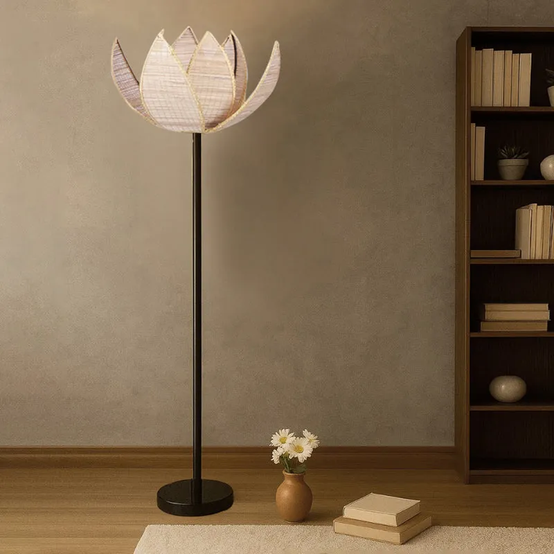 Bambouin Rose Wooden Floor Lamp media 3