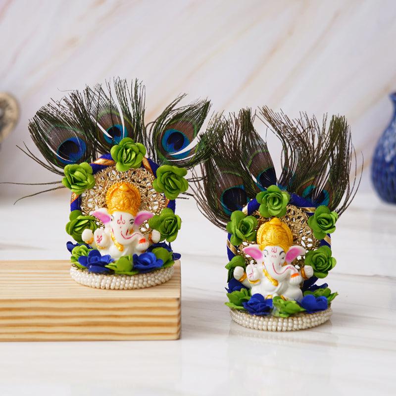 Vakratund Mayoora Idol - Set Of Two