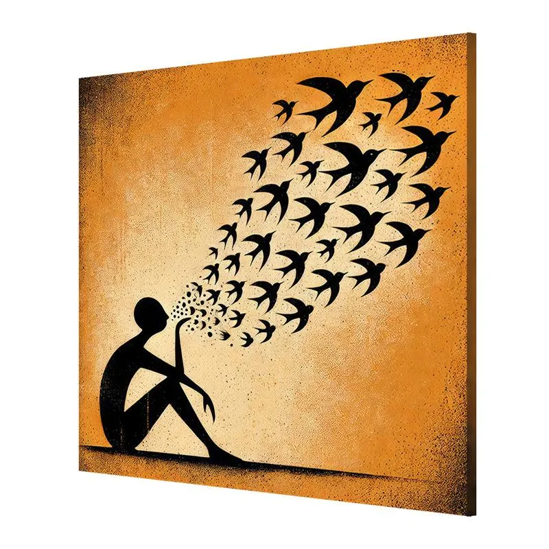 Pigeon Post Operator Wall Painting media 5