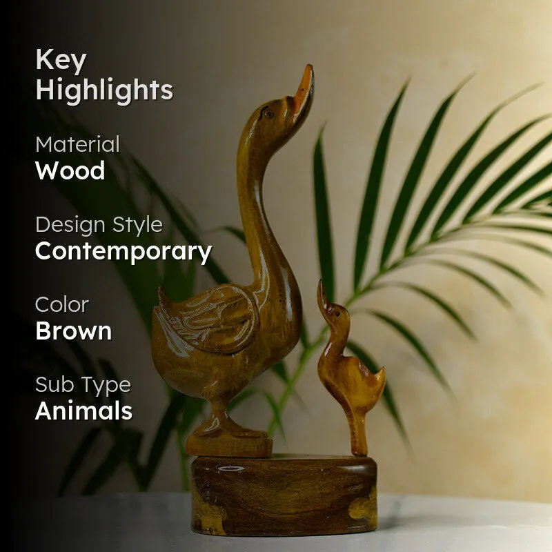 Timber Mallard Wood Showpiece media 2