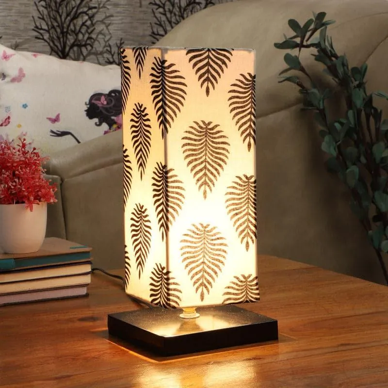 Tropica Ingram Fabric Table Lamp - Black,White media 1
