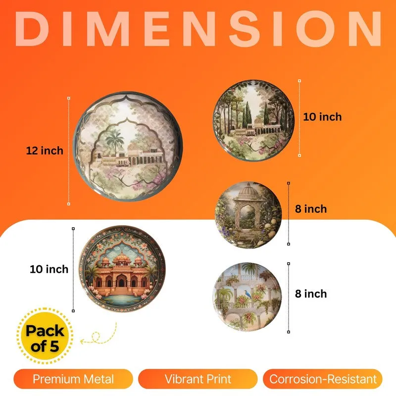 Rajwada Heritage Wall Plates - Set of Five media 13
