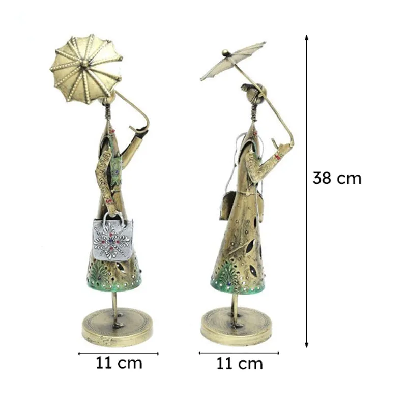 Jarga Tribal Couple Showpiece - Set Of Two media 6