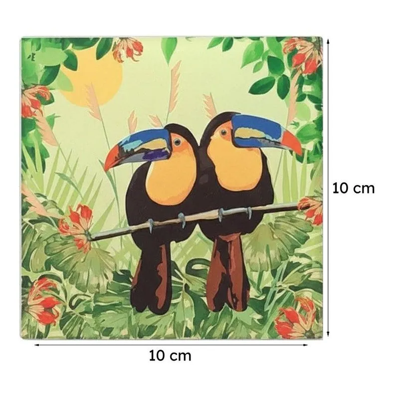 Toucan Tango Square Coaster - Set Of Four media 6