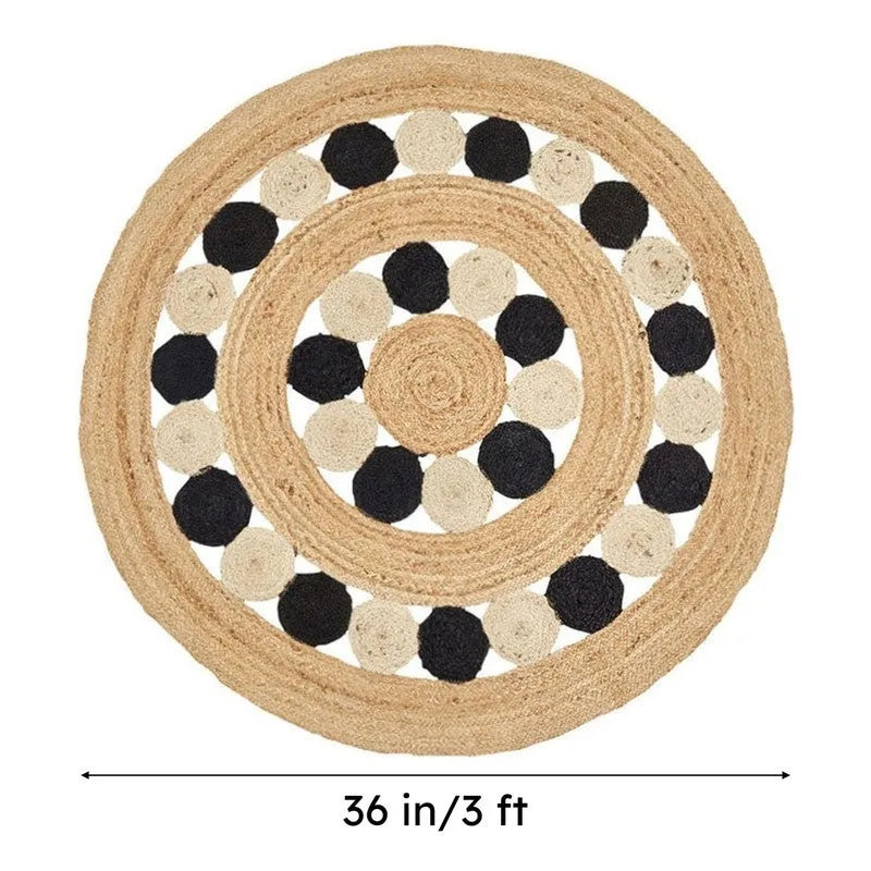 Knot Petals Braided Jute Area Rug media 7