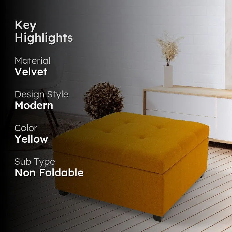 Uvaro Comelo Ottoman - Yellow media 2