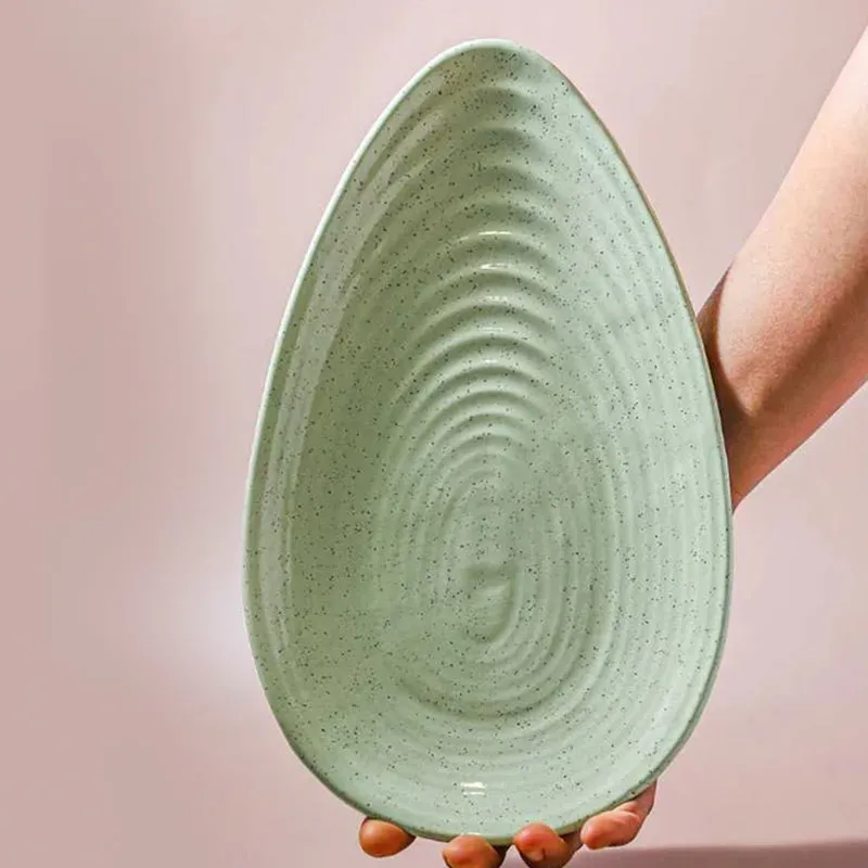 Lemongrass Oyster Handmade Ceramic Platter media 1
