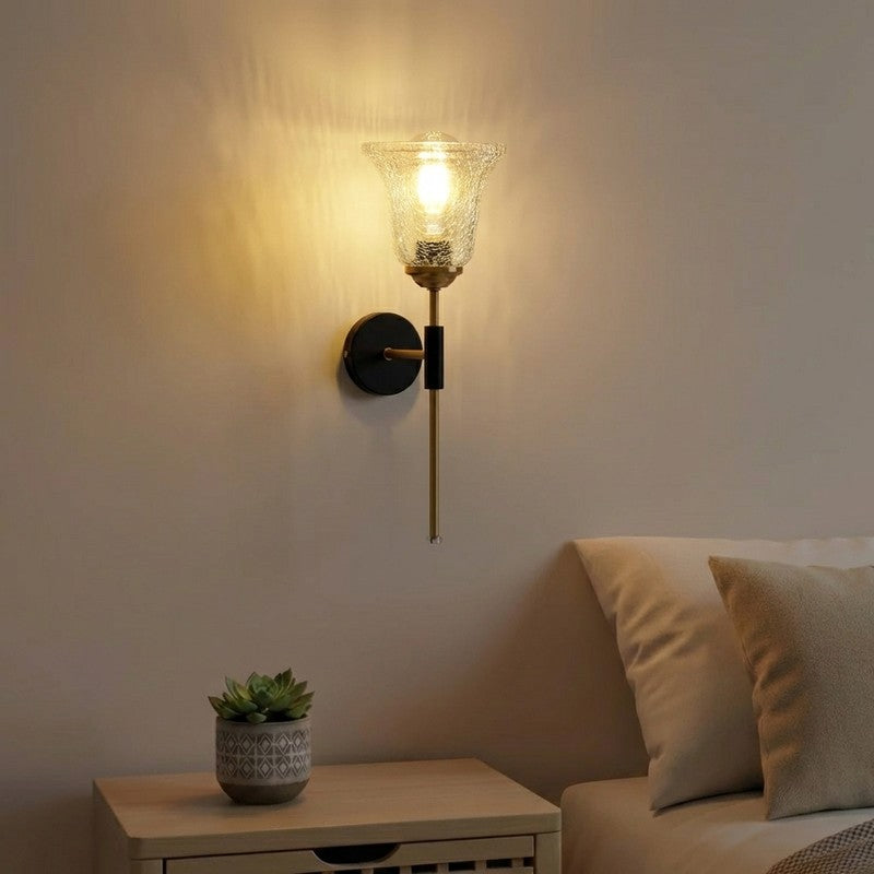 Warm Crystal Glass Wall Lamp