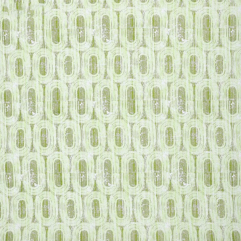 Monte Carlo Striped Ovals Cotton Bedsheet (Green) - 104 TC media 7