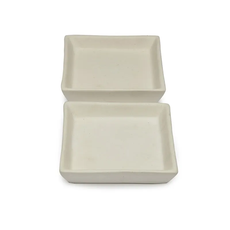Metrica Square Stoneware Platter - Set of Two media 4