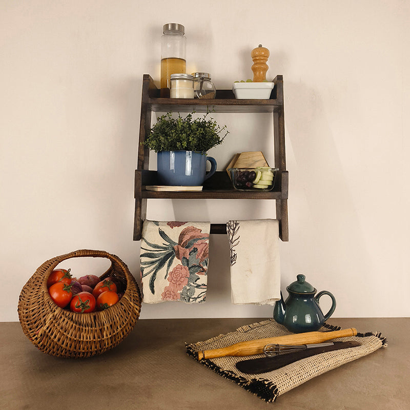 Parampara Wooden Shelf Ladder media 3