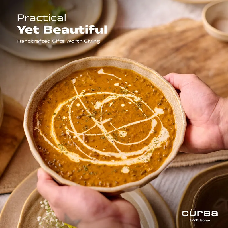 Cüraa By YFL Home Rustic Facet & Flow Serving Bowl - 650 mL media 5