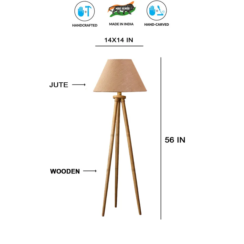 Sienna II Tripod Floor Lamp - Beige media 7