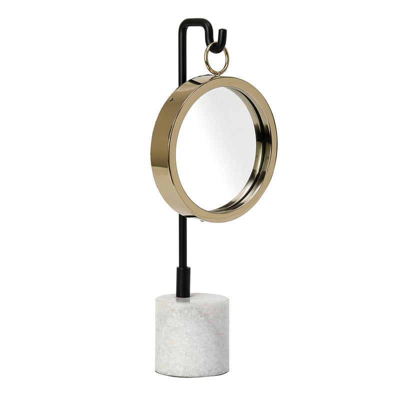Floating Marble Wall Mirror - Gold media 3
