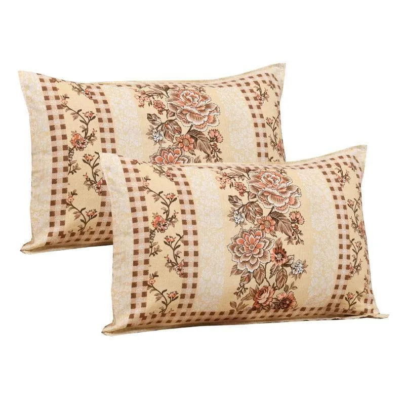 Maharani Mahal Cotton Bedsheet (Yellow) - 160 TC media 5