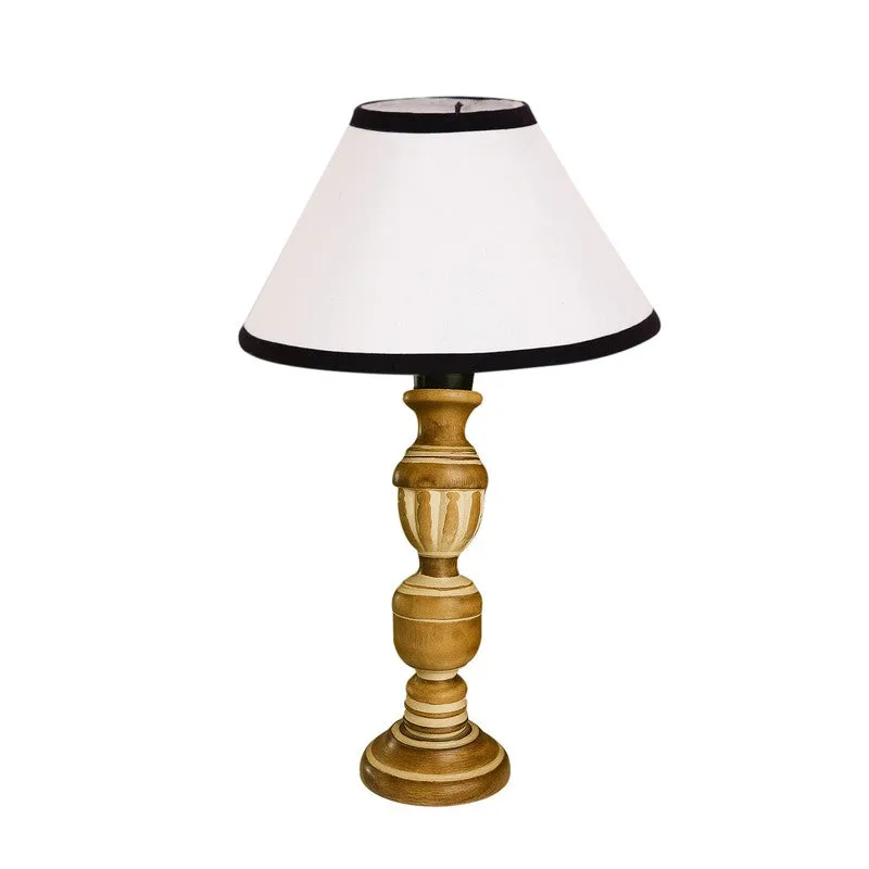 Zenrae Elix Wooden Table Lamp - White media 5