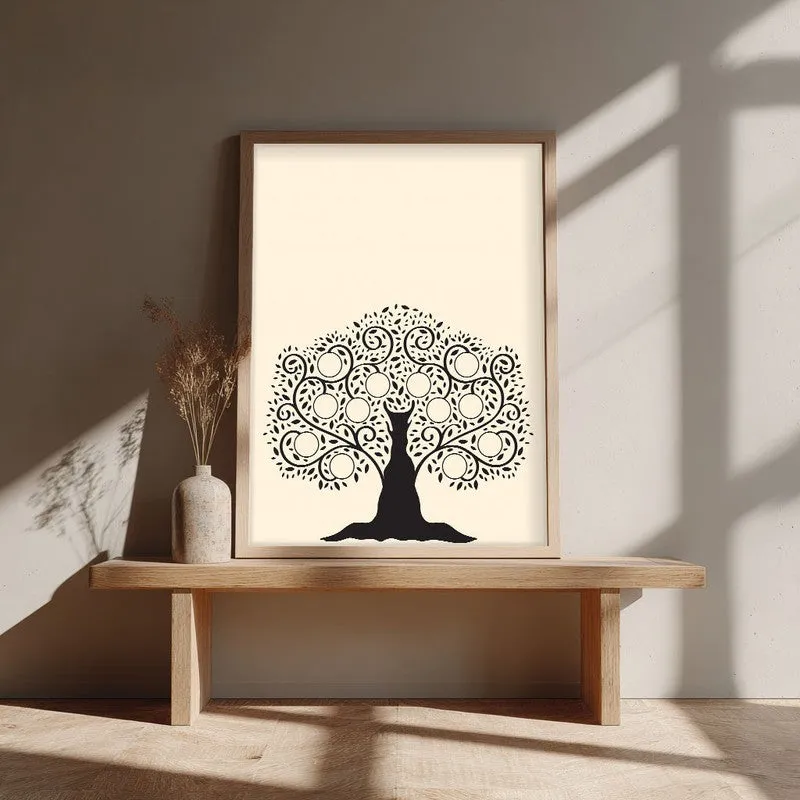 Shilpa Tharu Archival Paper Wall Art - Natural Brown Frame media 1