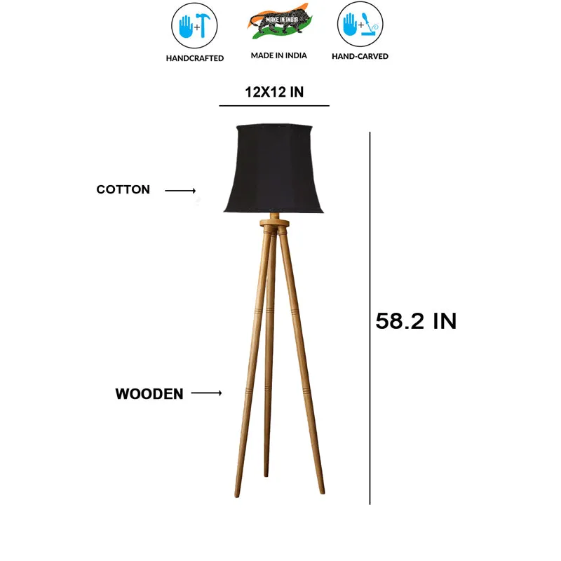 Cotin Curve Tripod Floor Lamp - Black media 6