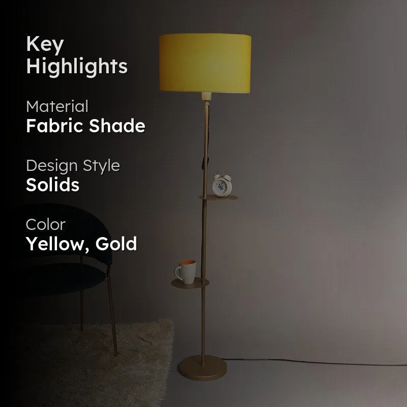 Citrine Kia Floor Lamp With Shelf media 2