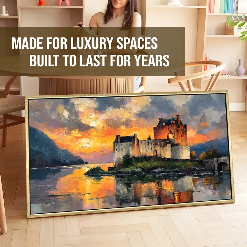 Ancient Walls Canvas Wall Painting With Frame media 5
