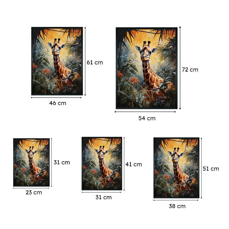 Jungle Giraffe Canvas Wall Art media 8