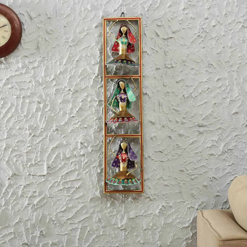 Ethnic Dancers II Iron Wall Accent media 1
