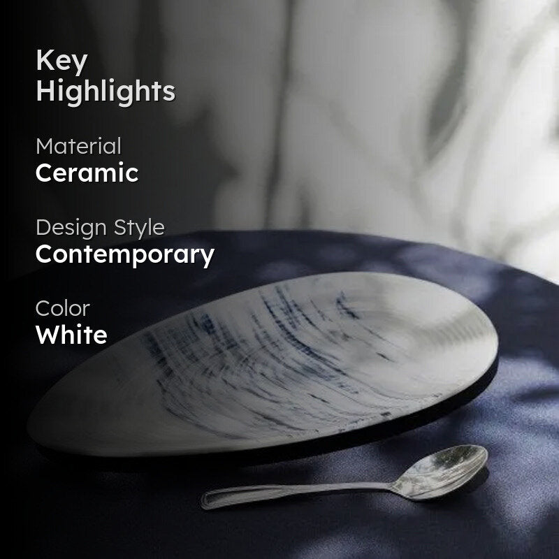 Betawi Oyster Handmade Ceramic Platter media 2