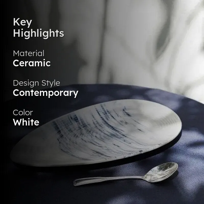 Betawi Oyster Handmade Ceramic Platter media 2
