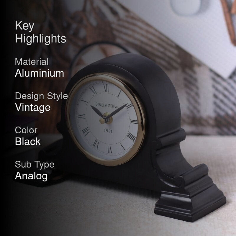 Vintage Time Track Table Clock media 2