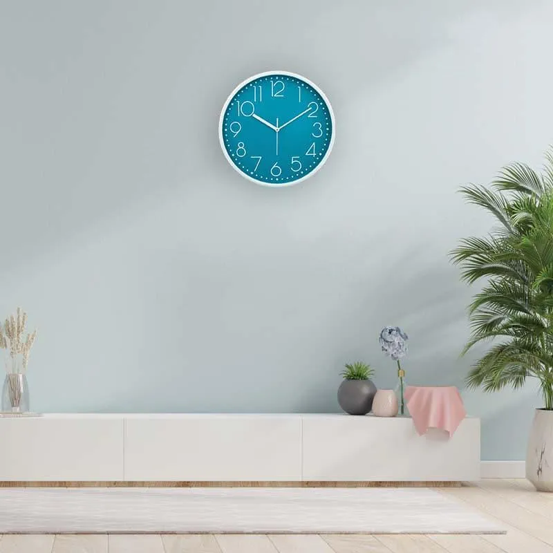 Elementary Wall Clock - Cerulean media 1