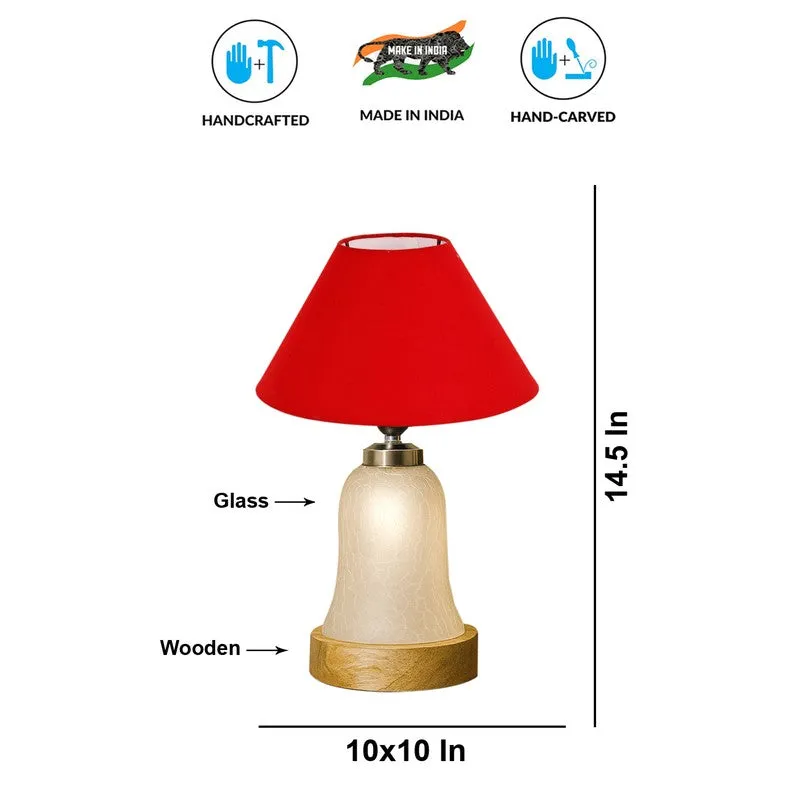 Avexa Wooden Table Lamp - Red media 9
