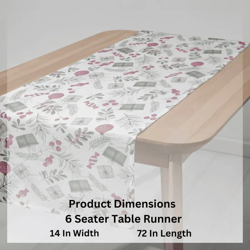 Holiday Doodles Cotton Canvas Table Runner media 8