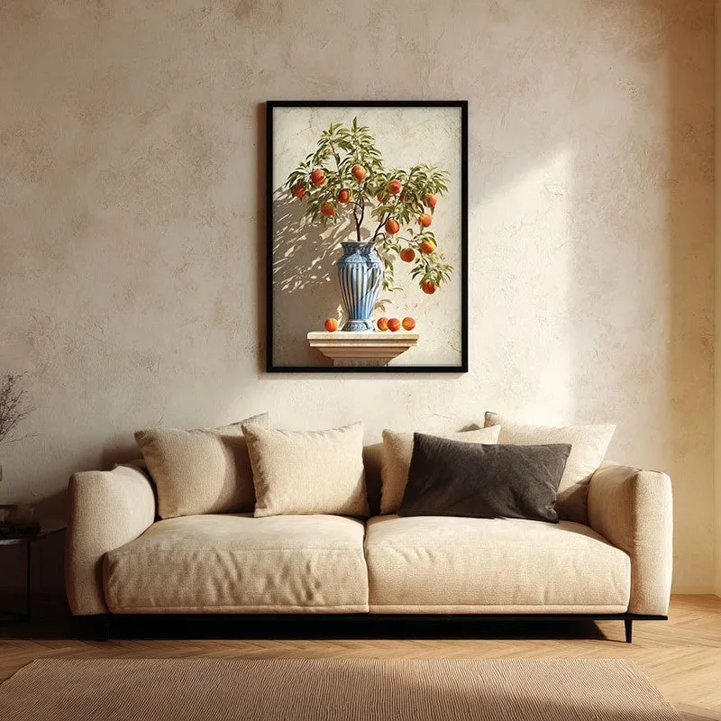 Soft Shadow Play Canvas Wall Painting - Black Frame media 1