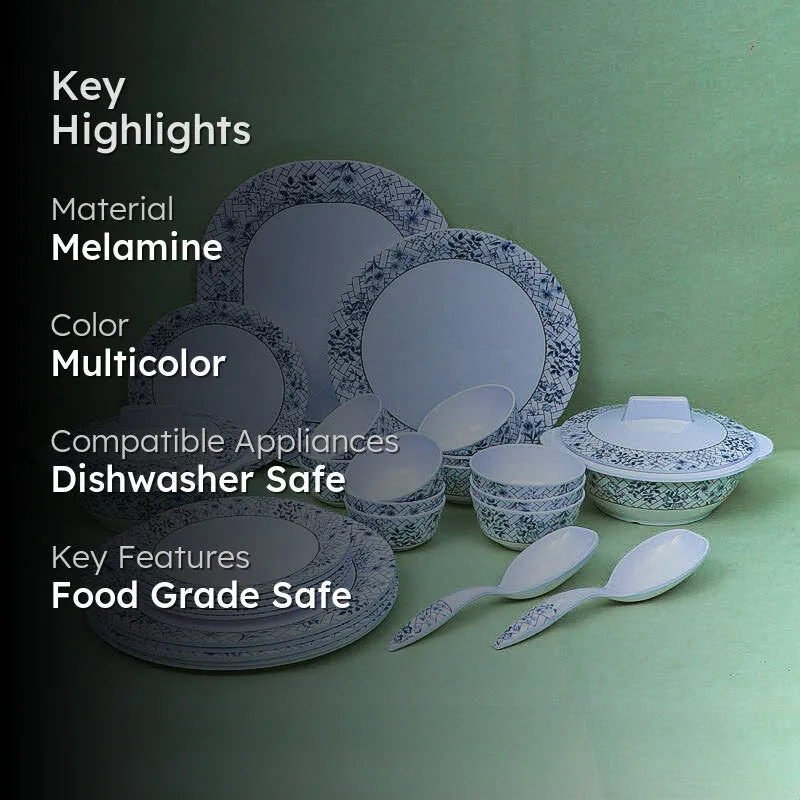 Rassa Melamine Dinner Set - 31 Piece Set media 2