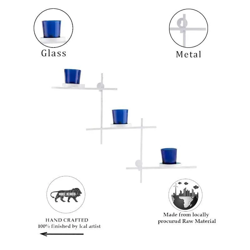 Terra Luminaire Votive Trio (Blue) - Set Of Two media 5