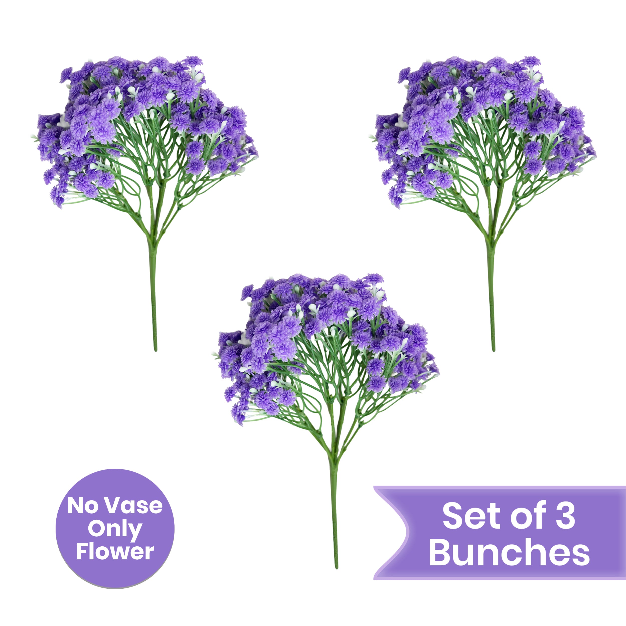 Gypsophila Artificial Flower - Set Of Three media 4